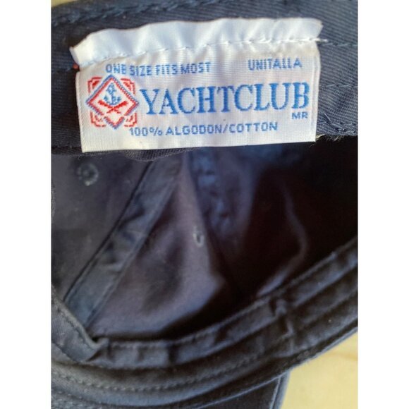 Yatchclub Blue Baseball Hat Cap Embroidered Turtle Detail Adjustable - Picture 6 of 7